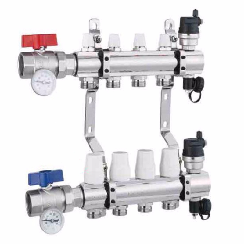 Sunfly XF20005B Geothermal water divider Full Brass manifold for water pipe underfloor heating mixing valve